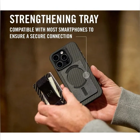 NIB Gunmetal MagSafe Ridge Wallet - Picture 4 of 5